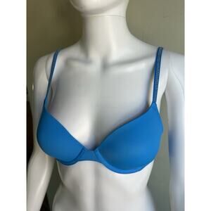 Victoria’s Secret PINK Wear Everywhere Rhinestone Strap Bra Blue 32B NWT